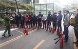 Xử lý nhanh tình huống cháy giả định tại Tòa nhà The Garden Hill