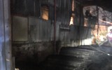 Cận cảnh kho chứa đồ bị cháy tại huyện Đông Anh