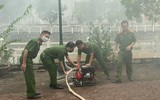 Kiểm tra công tác sẵn sàng ứng phó hỏa hoạn qua diễn tập phòng cháy