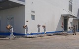 Diễn tập xử lý tình huống 3 người mắc kẹt trong đám cháy 