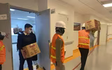  Điều xe thang đến xử lý sự cố cháy giả định tại Bệnh biện Việt - Pháp