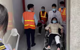  Điều xe thang đến xử lý sự cố cháy giả định tại Bệnh biện Việt - Pháp