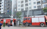 Phối hợp xử lý sự cố cháy giả định tại chung cư An Quý Hưng Riverside