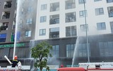 Phối hợp xử lý sự cố cháy giả định tại chung cư An Quý Hưng Riverside