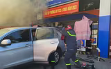 Khói bao trùm cây xăng trong tình huống giả định cháy, nổ