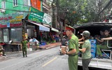 Hình ảnh khí thế làm nhiệm vụ của lực lược Công an Hà Nội trước giờ bảo đảm an ninh Chương trình hợp luyện lần 1 sự kiện A80