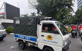 Hình ảnh khí thế làm nhiệm vụ của lực lược Công an Hà Nội trước giờ bảo đảm an ninh Chương trình hợp luyện lần 1 sự kiện A80