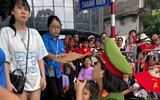 Hình ảnh đẹp về chiến sỹ Công an Thủ đô đảm bảo ANTT trong buổi sơ duyệt sự kiện A80