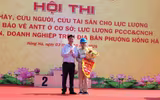 Những hình ảnh sôi nổi về cuộc so tài chữa cháy cứu nạn, cứu hộ tại phường Hồng Hà