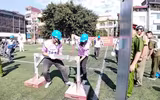 Những hình ảnh sôi nổi về cuộc so tài chữa cháy cứu nạn, cứu hộ tại phường Hồng Hà