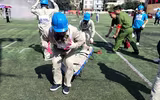 Những hình ảnh sôi nổi về cuộc so tài chữa cháy cứu nạn, cứu hộ tại phường Hồng Hà