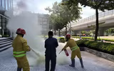 Thực tập phương án, tuyên truyền kỹ năng chữa cháy, thoát nạn tại tòa nhà cao tầng