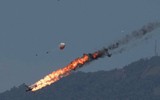 [ẢNH] Thổ Nhĩ Kỳ bắn rơi máy bay Nga nghi là Su-24 gần biên giới Syria