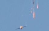 [ẢNH] Thổ Nhĩ Kỳ bắn rơi máy bay Nga nghi là Su-24 gần biên giới Syria