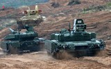 [ẢNH] T-80BVM ‘trình diễn thảm họa’ tại Army-2020 khi tên lửa không thể bắn trúng mục tiêu