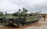 [ẢNH] T-80BVM ‘trình diễn thảm họa’ tại Army-2020 khi tên lửa không thể bắn trúng mục tiêu
