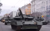 [ẢNH] T-80BVM ‘trình diễn thảm họa’ tại Army-2020 khi tên lửa không thể bắn trúng mục tiêu
