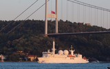[ẢNH] Tàu trinh sát điện tử Pháp tấn công chế áp S-400 Nga tại Crimea