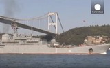 [ẢNH] Thổ Nhĩ Kỳ chặn eo biển Bosphorus khiến tàu hải quân Nga không thể tới Syria