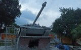 [ẢNH] Báo Nga ngạc nhiên và thích thú trước xe tăng T-90 bằng bê tông của Việt Nam