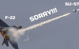 [ẢNH] Chuyên gia Anh chỉ rõ vì sao Su-57 Nga thua xa F-22 Mỹ về khả năng tàng hình
