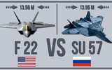 [ẢNH] Chuyên gia Anh chỉ rõ vì sao Su-57 Nga thua xa F-22 Mỹ về khả năng tàng hình