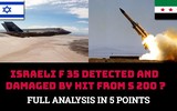 [ẢNH] F-35 Israel có thực sự bị trúng tên lửa trên bầu trời Syria?