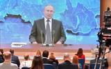 [ẢNH] 5 câu hỏi nổi bật dành cho Tổng thống Putin trong cuộc họp báo cuối năm