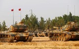 [ẢNH] Xe tăng Thổ Nhĩ Kỳ ào ạt tiến vào Syria báo hiệu cuộc chiến mới
