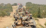 [ẢNH] Xe tăng Thổ Nhĩ Kỳ ào ạt tiến vào Syria báo hiệu cuộc chiến mới