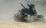 [ẢNH] Pháp biến xe tăng Leclerc thành tổ hợp phòng không tự hành ngang Tunguska Nga