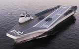[ẢNH] Tàu sân bay tương lai của Nga trang bị cả Su-57 và Okhotnik