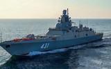 [ẢNH] Chiến hạm Nga Đô đốc Kasatonov lao thẳng vào cuộc tập trận NATO