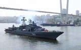 [ẢNH] Chiến hạm Đô đốc Shaposhnikov phóng lỗi tên lửa Kalibr?