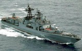 [ẢNH] Chiến hạm Đô đốc Shaposhnikov phóng lỗi tên lửa Kalibr?