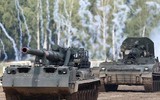[ẢNH] Nga tăng cường cối tự hành mạnh nhất thế giới tới bán đảo Crimea
