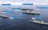 [ẢNH] ‘Vén màn’ vụ hai chiến hạm Nga ‘xuyên thủng’ nhóm tác chiến tàu sân bay Anh