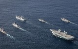 [ẢNH] ‘Vén màn’ vụ hai chiến hạm Nga ‘xuyên thủng’ nhóm tác chiến tàu sân bay Anh