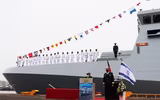 [ẢNH] Israel nhận thêm tàu tên lửa tàng hình 2.000 tấn mạnh nhất thế giới