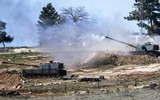 [ẢNH] Thổ Nhĩ Kỳ nã pháo dữ dội vào quân đội Syria trả đũa vụ ném bom của máy bay Nga