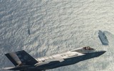 [ẢNH] Báo Mỹ: F-35 Anh thực hành đánh chìm chiến hạm đối phương khi áp sát nhóm tàu Nga
