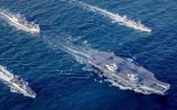 [ẢNH] Tàu sân bay Anh áp sát căn cứ Tartus của Nga ở cự ly ‘có thể tấn công’