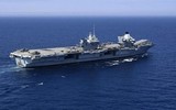 [ẢNH] Tàu sân bay Anh áp sát căn cứ Tartus của Nga ở cự ly ‘có thể tấn công’
