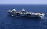 [ẢNH] Tàu sân bay Anh áp sát căn cứ Tartus của Nga ở cự ly ‘có thể tấn công’