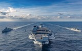 [ẢNH] Tàu sân bay Anh áp sát căn cứ Tartus của Nga ở cự ly ‘có thể tấn công’