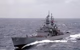 [ẢNH] Kinh ngạc sức mạnh tuần dương hạm hạt nhân của Hải quân Mỹ