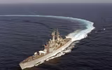 [ẢNH] Kinh ngạc sức mạnh tuần dương hạm hạt nhân của Hải quân Mỹ