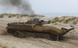 [ẢNH] Sức mạnh khủng khiếp của súng chống tăng Carl Gustav khi ‘bắn xuyên táo’ BMP-1