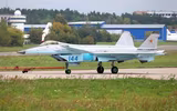 [ẢNH] Nga tiếp tục gây sốc tại MAKS 2021 với tiêm kích tàng hình bí ẩn MiG-49