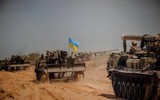 [ẢNH] Hàng loạt siêu pháo bắn đạn hạt nhân của Ukraine bất ngờ áp sát Donbass